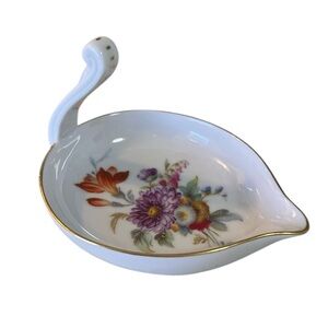 Vintage Swan Shape Richard Ginori Sauce Dip/Pin Porcelain Dish